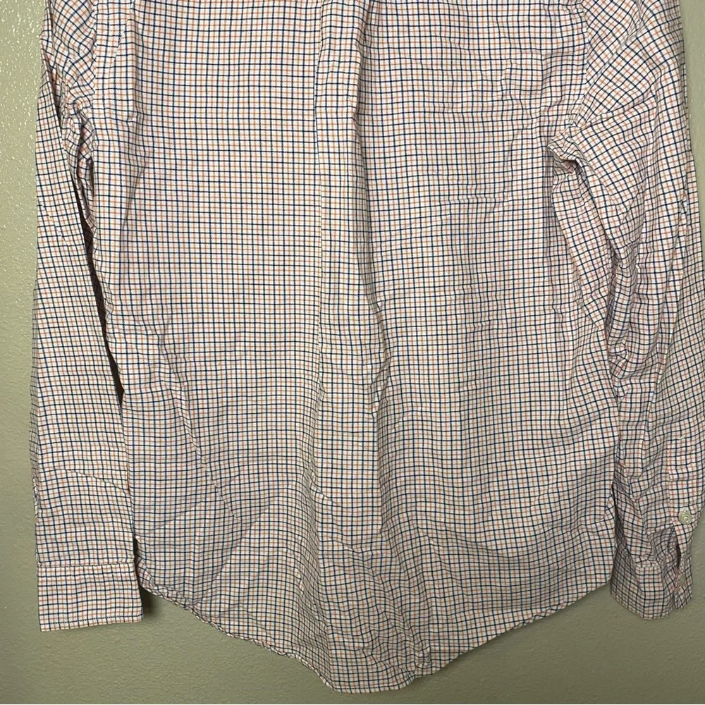 Polo by Ralph Lauren Men's Blue Orange Stripped Shirt Size 18-20 XL preppy